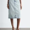 Jupe midi en denim