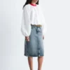 Jupe midi en denim