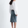 Jupe midi en denim