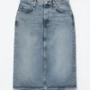 Jupe midi en denim