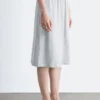 Jupe midi en jersey de coton