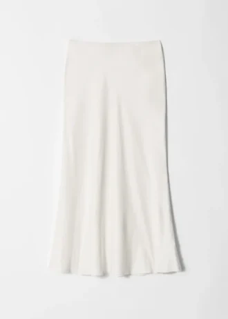 Jupe midi en satin