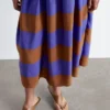 Jupe midi en soie