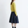 Jupe midi plissée