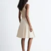 Jupe midi plissée en coton