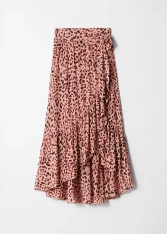 Jupe midi portefeuille