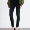 Leggings en jersey à plis creux