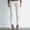 Leggings en maille pointelle