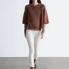 Leggings en maille pointelle