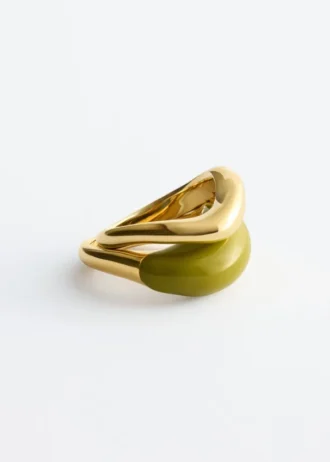 Lot de 2 bagues sculpturales