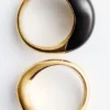 Lot de 2 bagues sculpturales