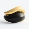 Lot de 2 bagues sculpturales