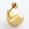 Lot de 2 boucles d&rsquo;oreilles sculpturales