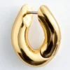 Lot de 2 boucles d&rsquo;oreilles sculpturales
