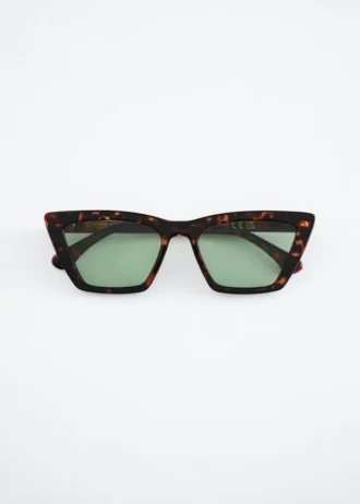 Lunettes de soleil angulaires « œil de chat »