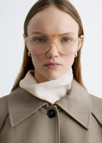 Lunettes de soleil aviateur oversize