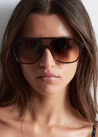 Lunettes de soleil aviateur oversize