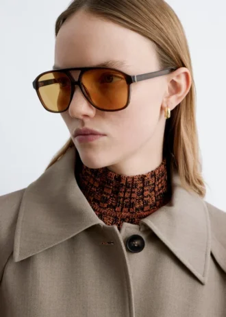 Lunettes de soleil aviateur oversize