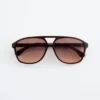 Lunettes de soleil aviateur oversize