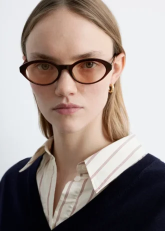 Lunettes de soleil à monture ovale