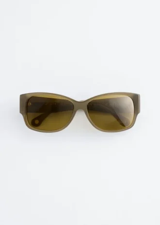 Lunettes de soleil à monture ovale