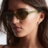 Lunettes de soleil à monture ovale