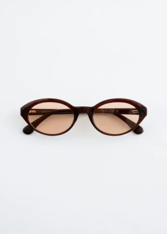 Lunettes de soleil à monture ovale