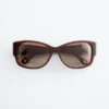 Lunettes de soleil à monture ovale