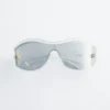 Lunettes de soleil à monture ovale audacieuse