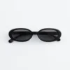 Lunettes de soleil à monture ovale fine