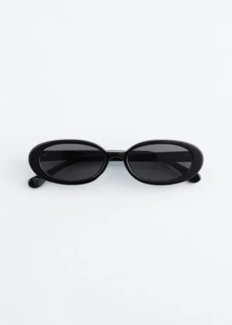 Lunettes de soleil à monture ovale fine