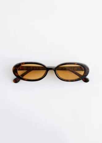 Lunettes de soleil à monture ovale fine