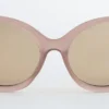 Lunettes de soleil à monture ovale oversize