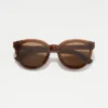 Lunettes de soleil à monture ronde en acétate