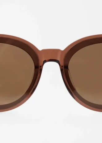 Lunettes de soleil à monture ronde en acétate