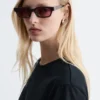 Lunettes de soleil à monture étroite