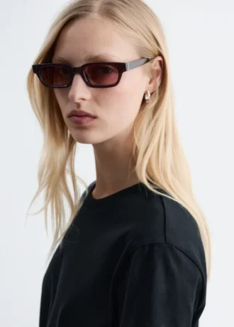 Lunettes de soleil à monture étroite