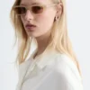 Lunettes de soleil à monture étroite