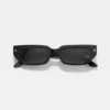 Lunettes de soleil à monture étroite en acétate