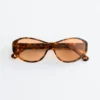 Lunettes de soleil ovales en acétate