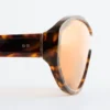 Lunettes de soleil ovales en acétate