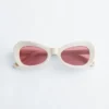 Lunettes de soleil ovales « œil de chat »