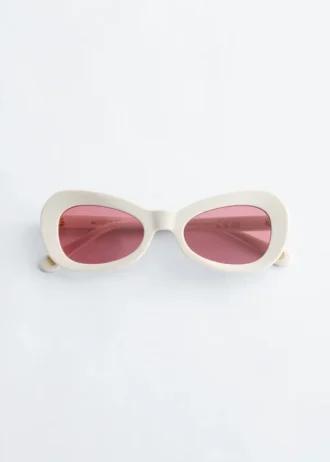 Lunettes de soleil ovales « œil de chat »