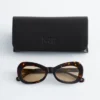 Lunettes de soleil ovales « œil de chat »