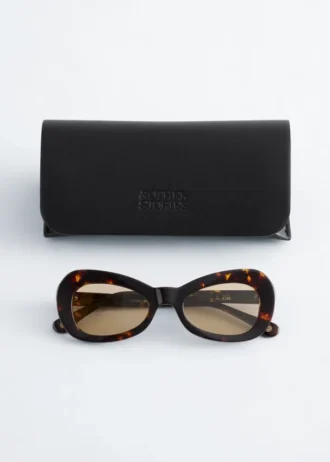 Lunettes de soleil ovales « œil de chat »