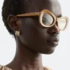 Lunettes de soleil ovales « œil de chat »