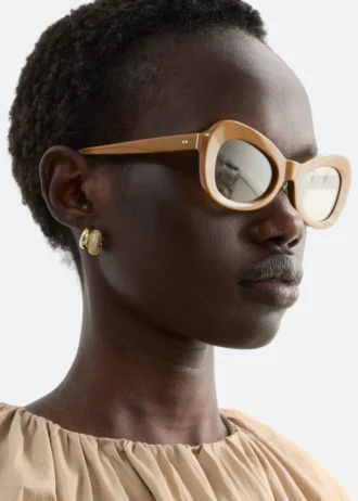 Lunettes de soleil ovales « œil de chat »