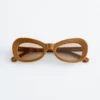 Lunettes de soleil ovales « œil de chat »