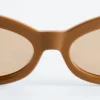 Lunettes de soleil ovales « œil de chat »