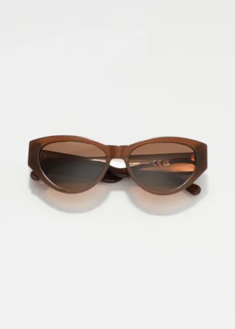 Lunettes de soleil polarisées en acétate, forme œil-de-chat